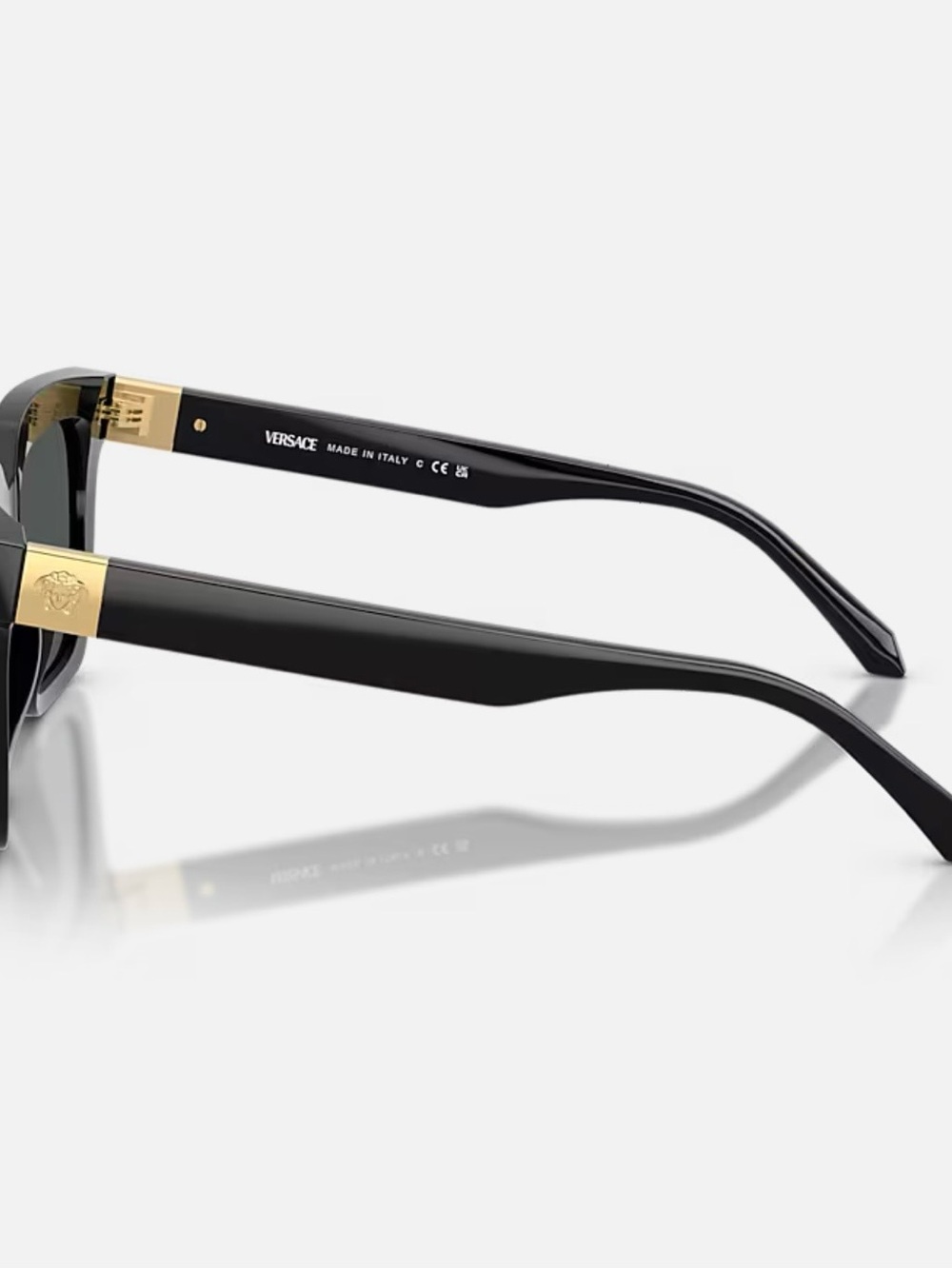 NEW Versace Medusa Plaque Sunglasses with Gold Accents - Picture 4 of 5